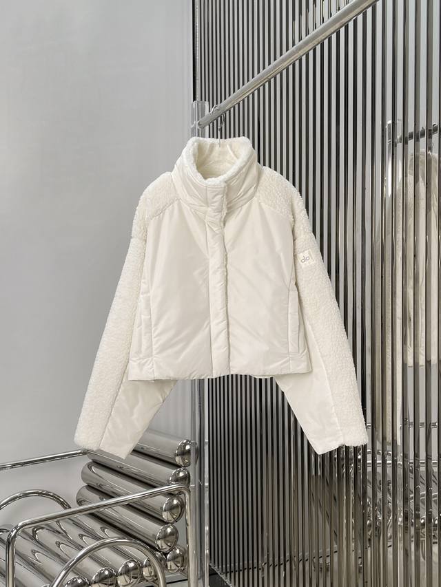 Real photos! Latest Alo 25New fleece-trimmed cotton jacket. Sizes: S, M, L. DDD