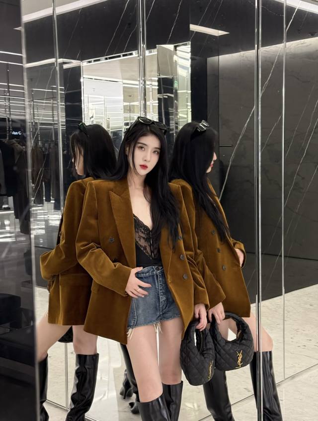 New Arrival! Latest 25 New Maillard Retro Corduroy Smoking Suit. Sizes: S, M, L.