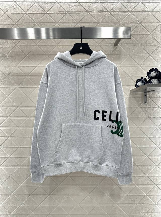 Celin*2025 New Arrival Printed Logo Drawstring Hooded Sweatshirt Custom Yb origi