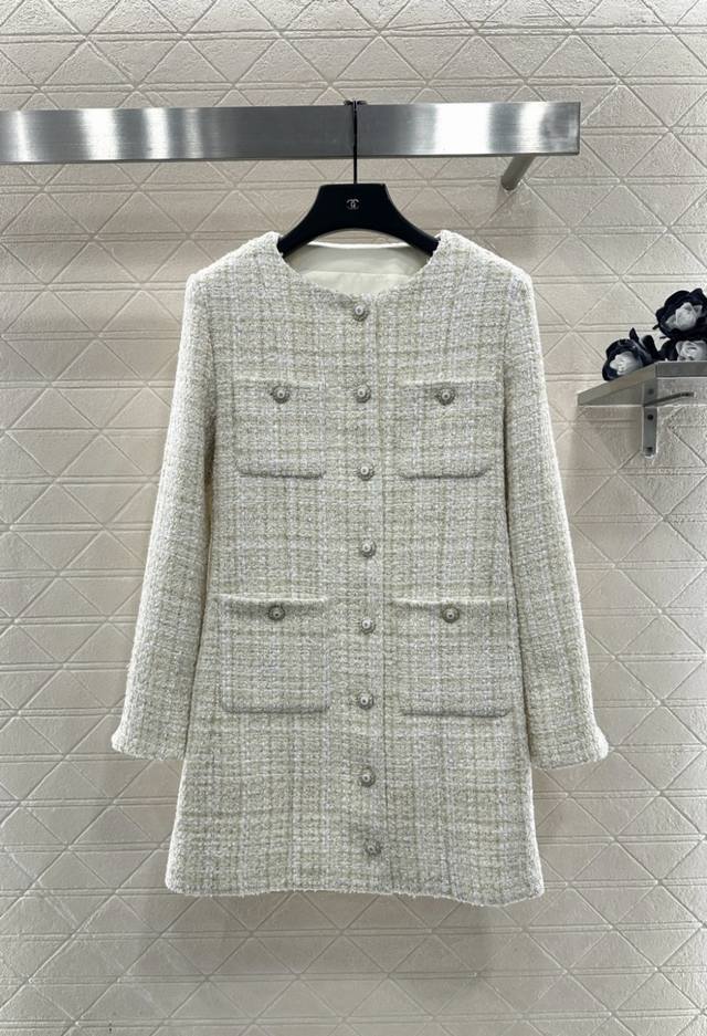 Chane*2025 New Arrival Woven Long Coat Custom Yb Imported coarse wool fabric, wi