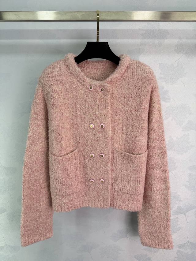 Ch*25 Autumn/Winter New Double-Breasted Knit Cardigan, made of soft and comforta