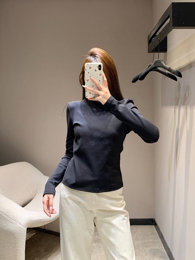 Celin* 26Ss Early Spring New Arrival Arc de Triomphe Embroidered Stretch Long-Sl