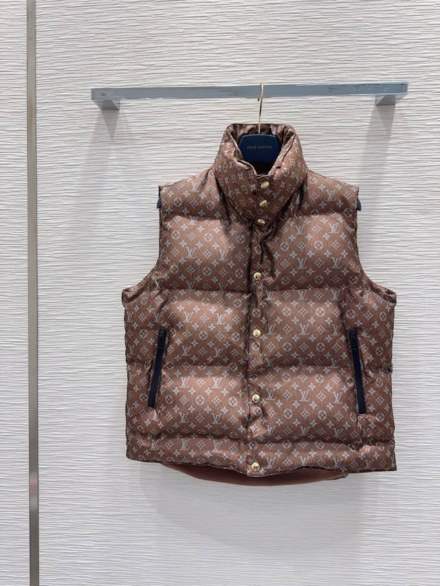 Louis Vuitto* 2025Fw New Down Vest, White Goose Down, Excellent Overall Warmth,