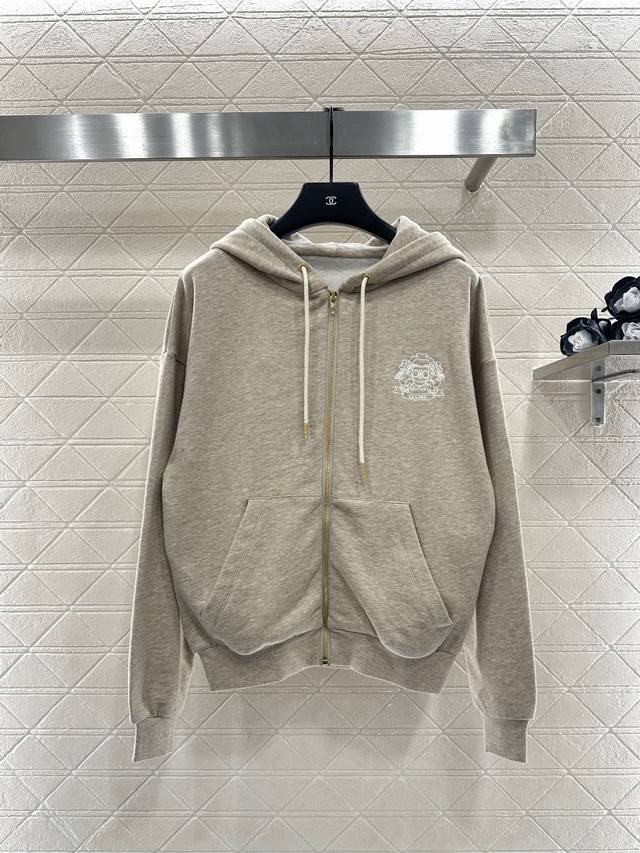 Celin*2025 New Arrival Hooded Zip-Up Jacket Made with custom Yb imported cotton