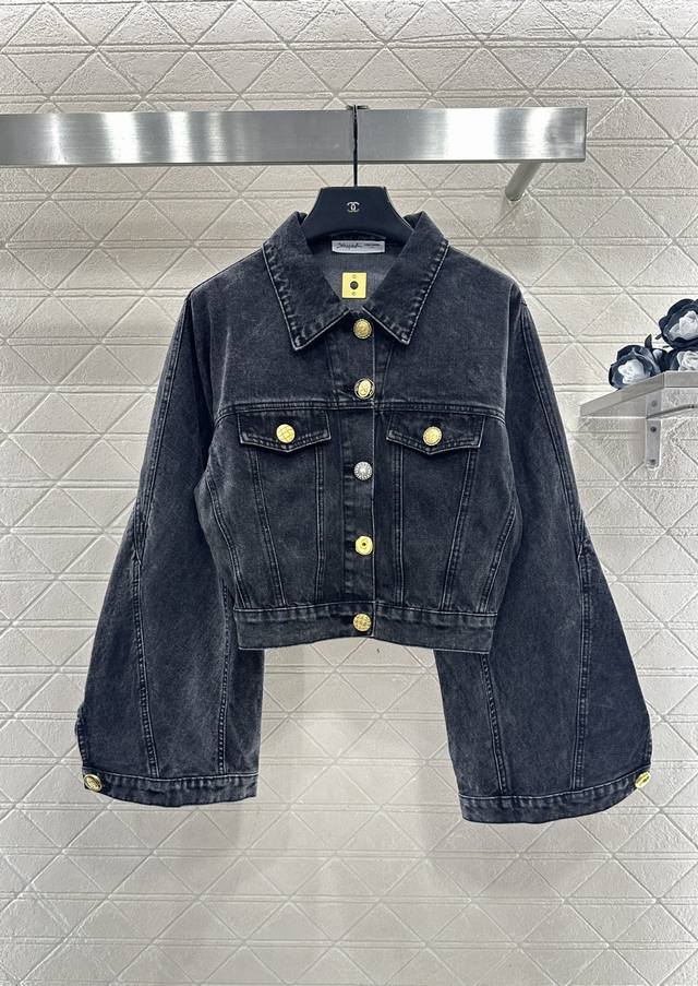 Sch*2025 New Arrival Lantern Sleeve Denim Jacket Custom Yb twill cotton denim, m