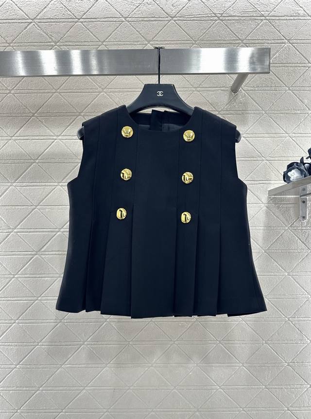 Louis Vuitton 2025 New Arrival Pleated Vest and Skirt Set Custom-made imported h