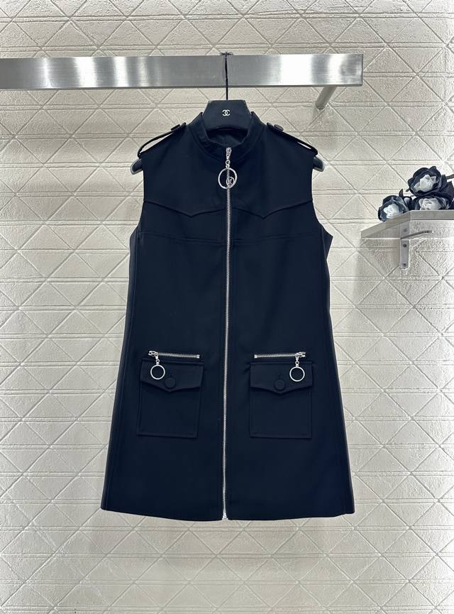Louis Vuitto*2025 New Arrival Zipper Vest Dress Custom Yb high-quality imitation