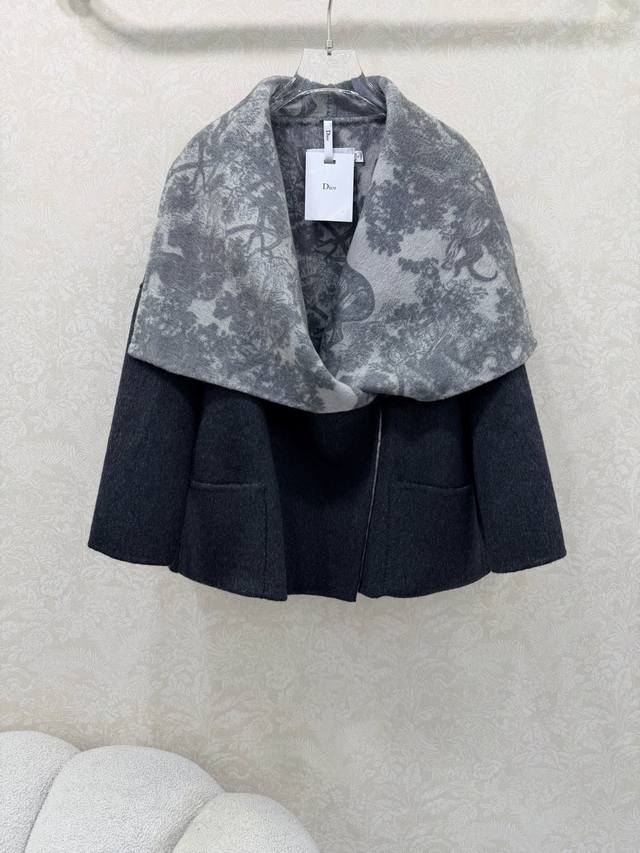 Dio*25 New High-End Cashmere Coat - Versatile, Brand Custom Fabric, Double-Sided