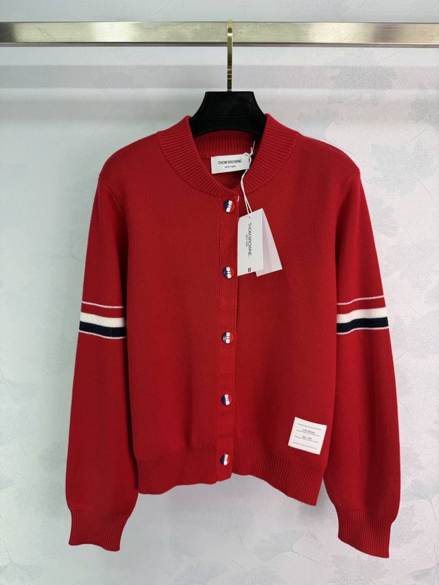 Tb*25 Autumn/Winter New Knit Baseball Jacket, made of wool fabric, with a slim f