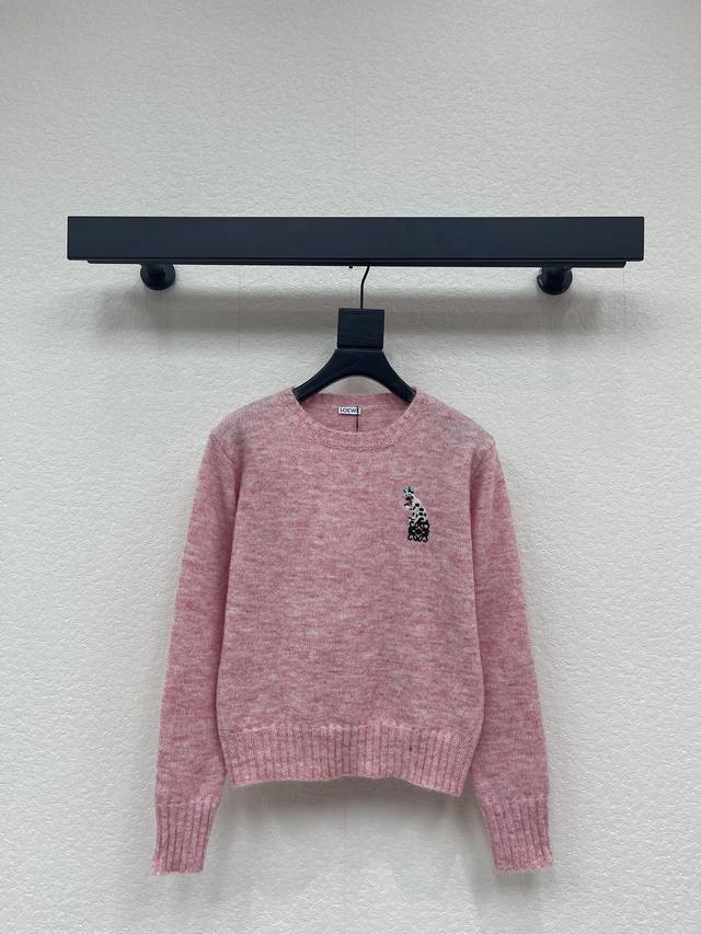 Loew*25 Autumn/Winter New Cartoon Knit Pullover Sweater. Loewlouis Wain Collabor