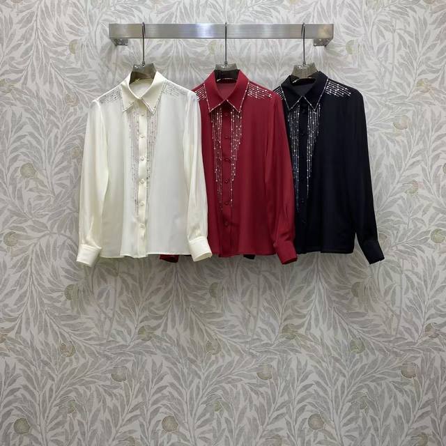 Di2026 Sp Premium Silk Shirt This heavyweight silk shirt is made from luxurious