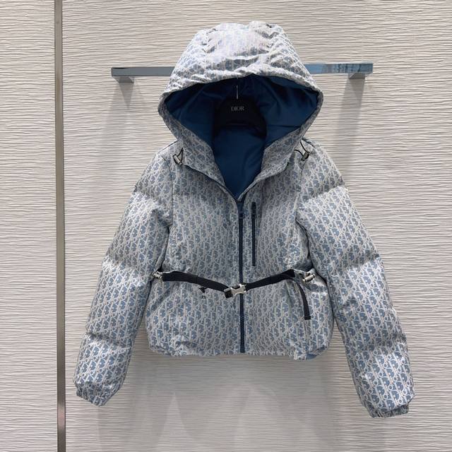 Christian Dio* 2025Fw New Down Cotton Jacket: Excellent overall warmth, casual a