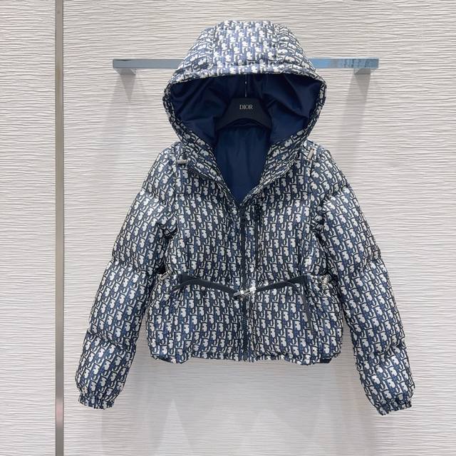 Christian Dio* 2025Fw New Down Cotton Jacket: Excellent overall warmth, casual a