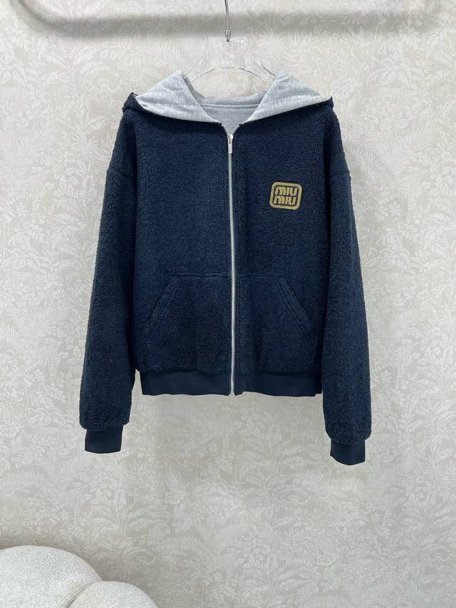 New Reversible Miumi*25 Style: Intellectual Chic, Reversible Design, Gray Sweat