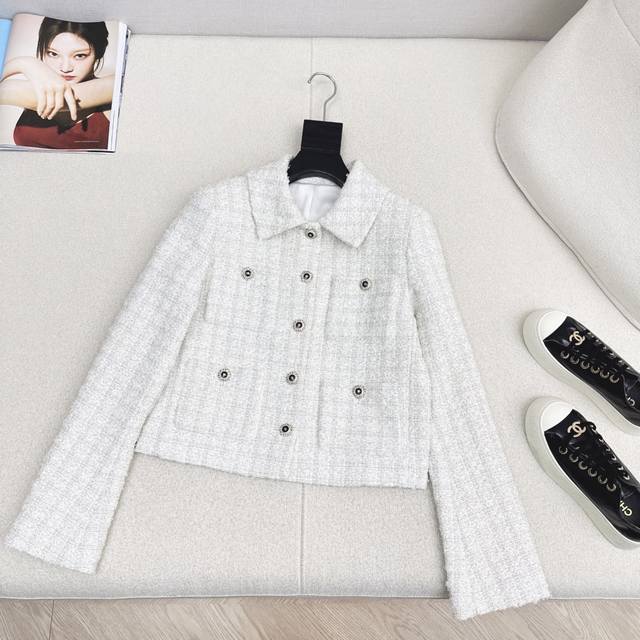 C Brand 26Ss Early Spring Newest Chanel-Style Woven Cotton-Fit Four-Pocket Decor