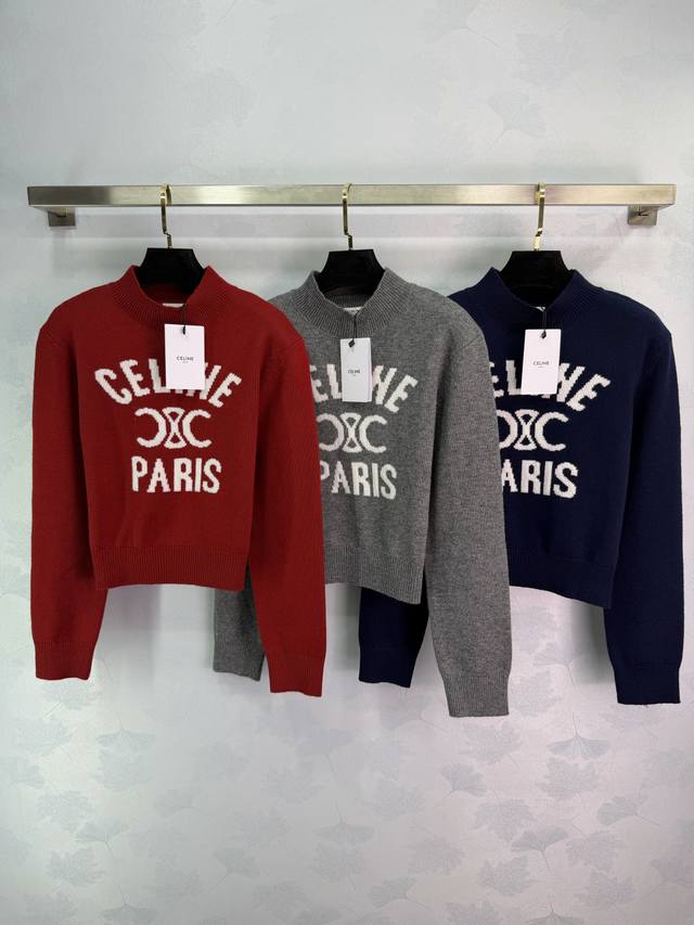 Ce*25 Autumn/Winter New Embroidered Sweater, with highly recognizable embroidere