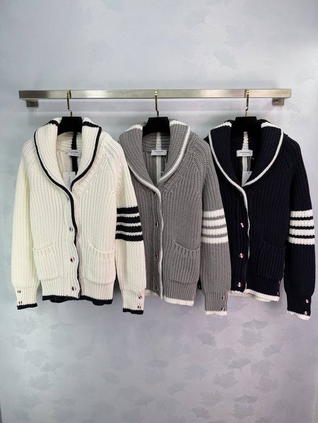 Tb*25 Autumn/Winter New Classic Chunky Knit Cardigan, made of wool, soft and war