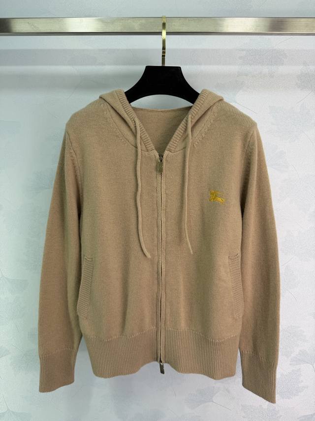 Bu*25 Autumn/Winter New Hooded Knit Cardigan, made of wool fabric, soft and warm