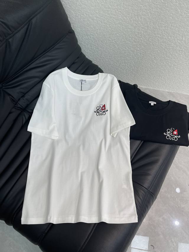 Loew*26 Early Spring New Collection Limited Edition Cat Embroidered Short-Sleeve