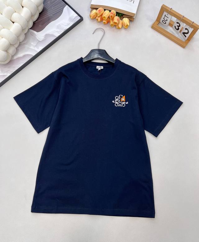 Loewe 2025 New Crew Neck Embroidered Pattern, Loewlouis Wain Collaboration Serie