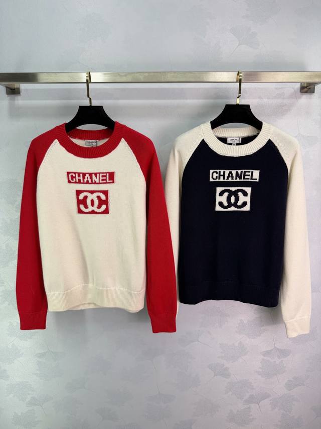 Ch* 2025 Early Autumn New Round Neck Raglan Pullover Long-Sleeve Sweater! Made o
