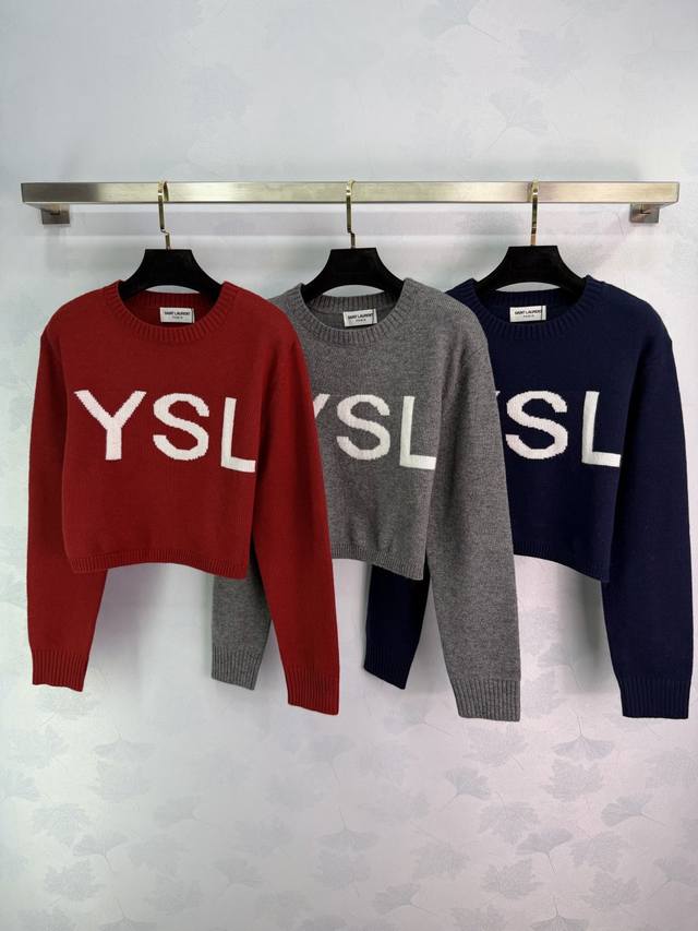 Ys*25 Autumn/Winter New Letter Knit Sweater, Soft and Comfortable, Autumn/Winter