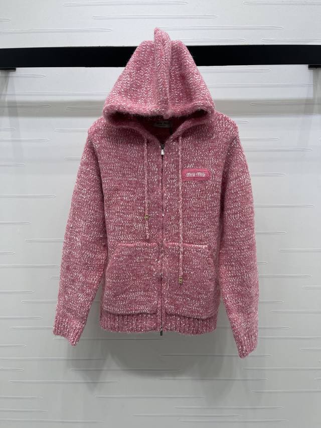 New Arrival! High-Quality Original Miu Mi* 2025 Autumn/Winter Collection! Hoode