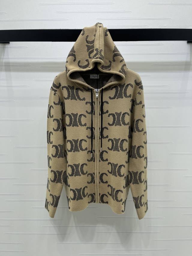 Celin*2025 Autumn/Winter Newest Collection! Arc de Triomphe Hooded Drawstring Kn