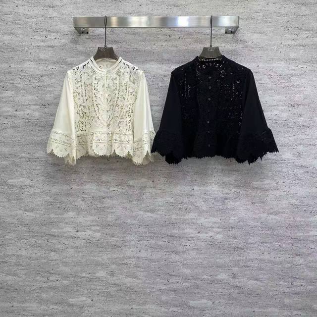 Se2026 Sp Premium Embroidered Top This vintage-style, heavily embroidered lace s