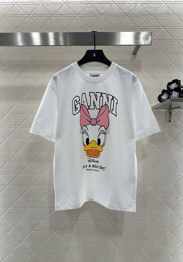 Gann*2025 New Arrival Crew Neck Printed Disney T-Shirt. Made of custom Yb origin