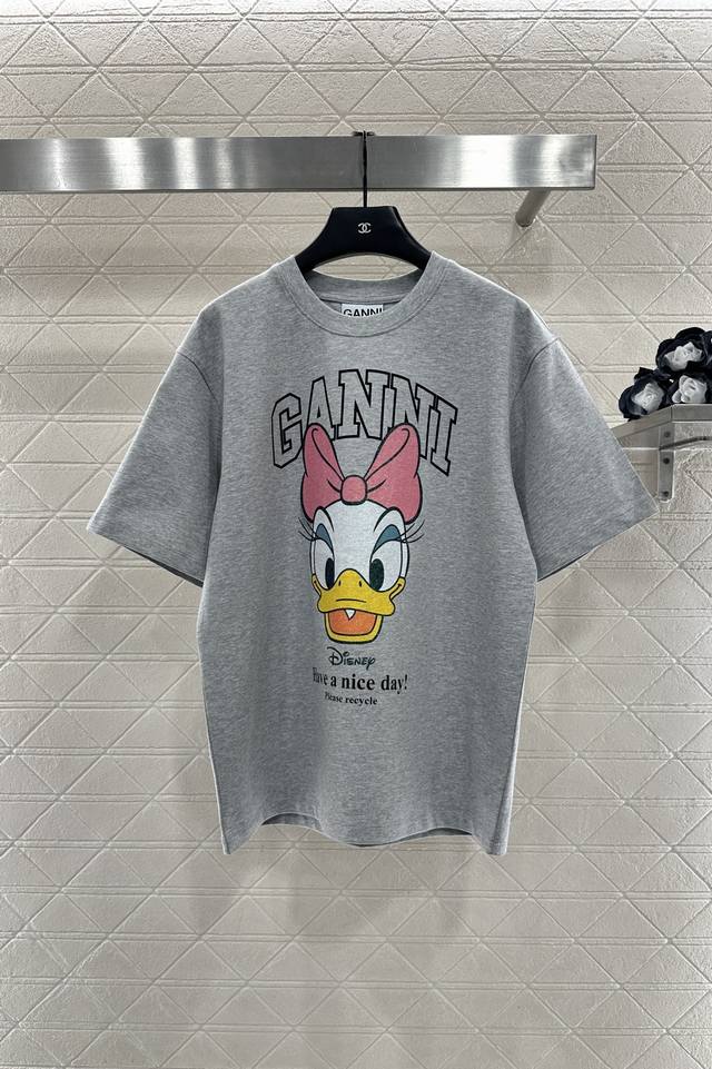 Gann*2025 New Arrival Crew Neck Printed Disney T-Shirt. Made of custom Yb origin