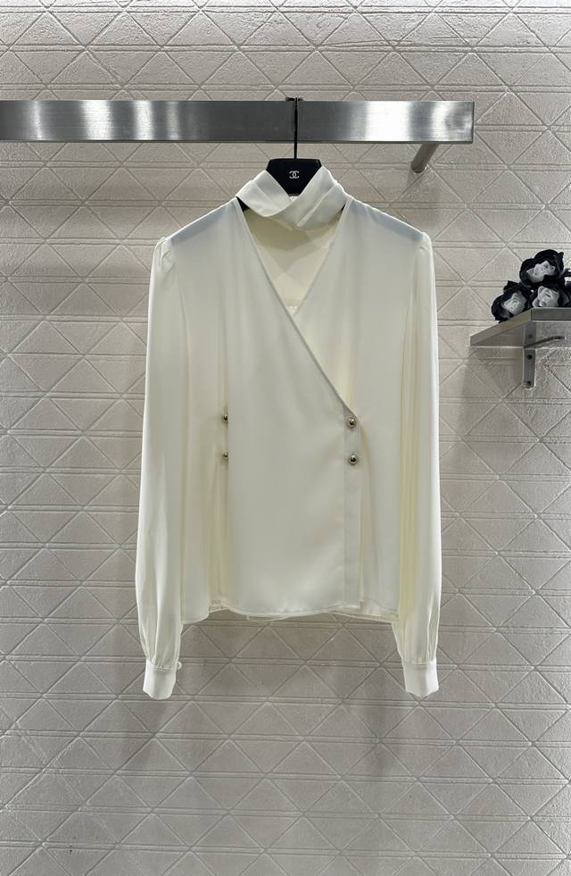 Louis Vuitto*2025 New Arrival Scarf-Style Shirt Custom-made imported twill fabri