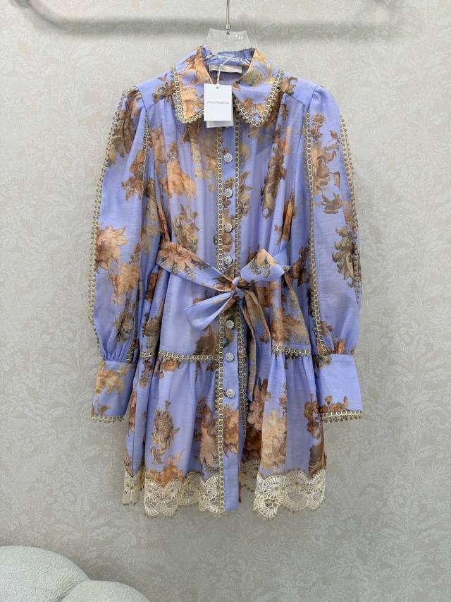 Zimmerman*Zimmerman 2026 Early Spring New Heavy-Duty Spliced Gold Thread Lace Tr