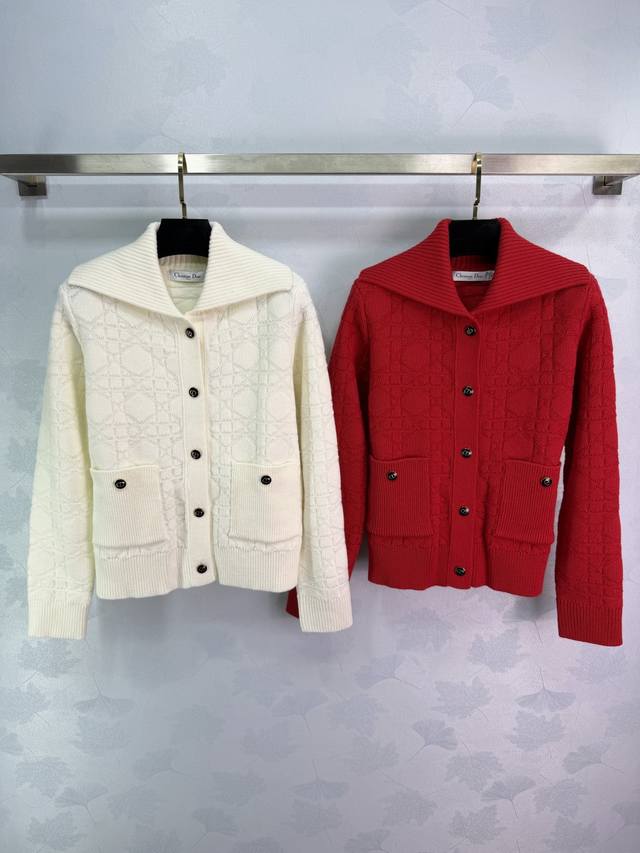 Dio*25 Autumn/Winter New Arrival: Diamond Pattern Knit Cardigan. Made of soft an