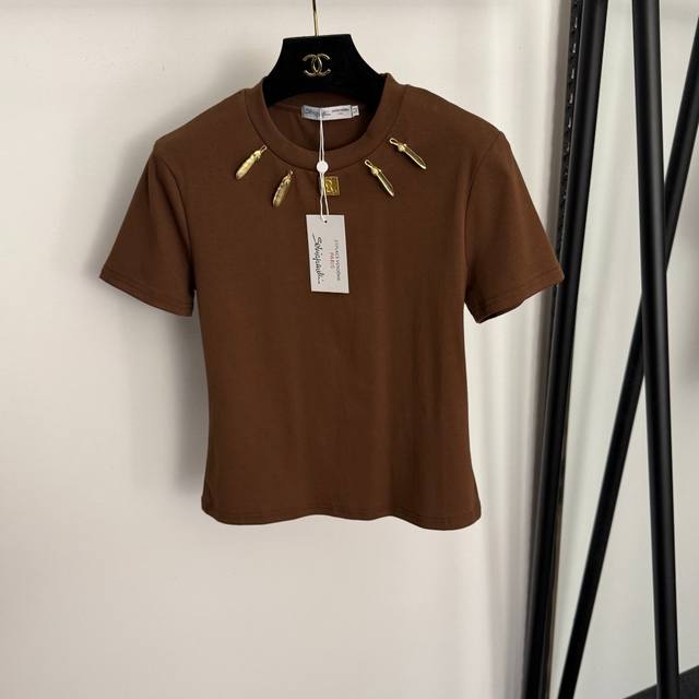 Style No. 20257876 Schiaparelli* New Heavy-Duty Metal Buckle and Pin Decoration