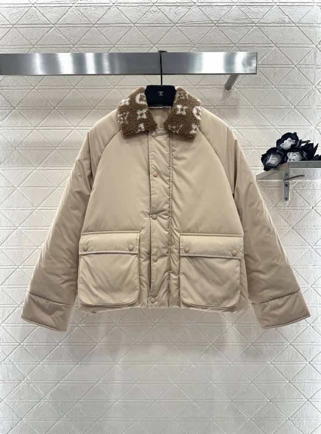 Louis Vuitto*2025 New Arrival Lambswool Collar Cotton-padded Jacket Custom Yb Im