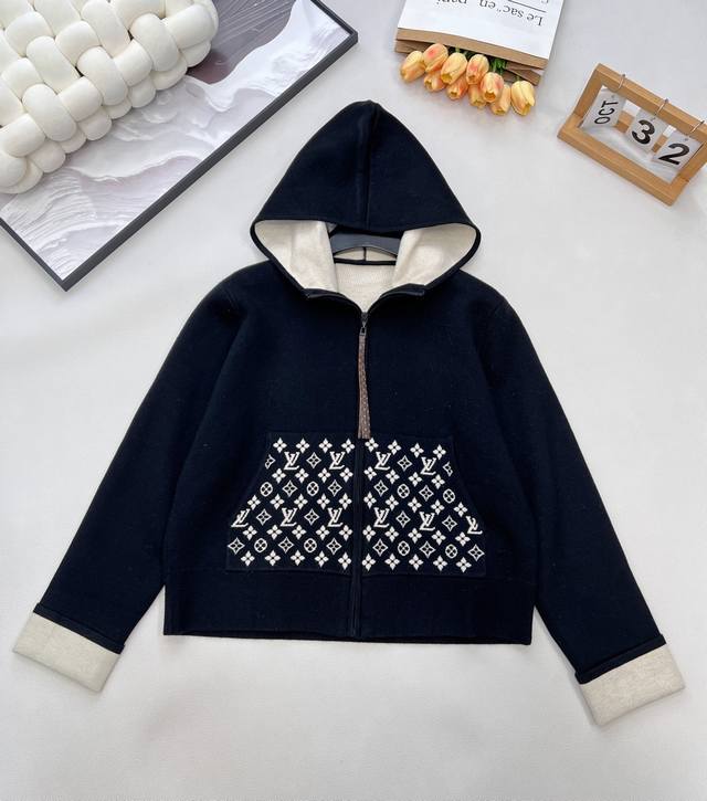 Louis Vuitton 2025 New Hooded Jacquard Jacket, custom-made Yb imported cotton-ny