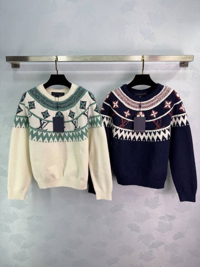 Lou*25 Christmas Limited Edition Sweater, featuring classic Monogram pattern and