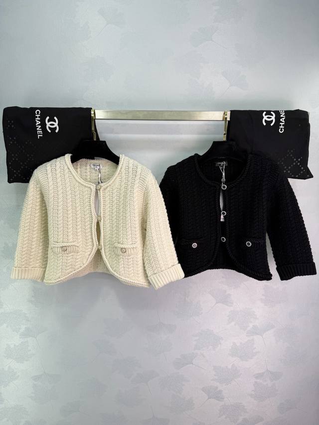 Ch*26C Early Spring Collection Knitted Short Cardigan, soft and skin-friendly, c