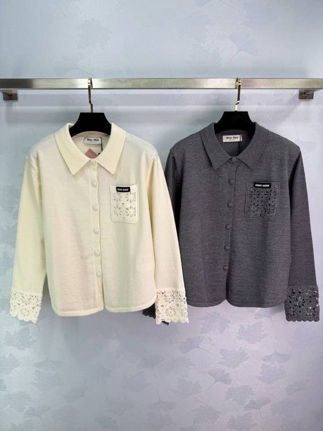 Miu*25 Autumn/Winter New Knit Cardigan is made of soft, skin-friendly fabric, wi