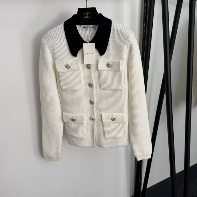 Style No. 20257841 Self Portrai*Sp New Rhinestone-Studded Buttoned Four-Pocket