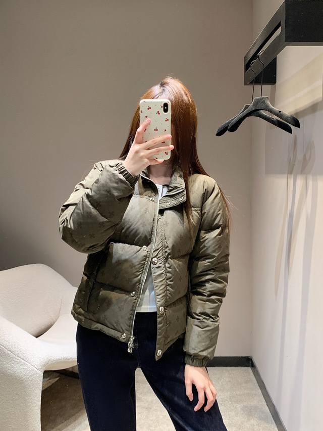 Chorme Heart* 25Fw Autumn/Winter New Cross Print Down Jacket | Exclusive High-Qu