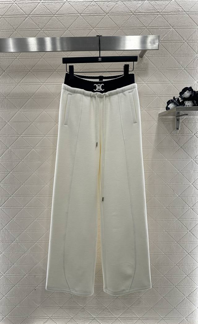 Celin*2025 New Arrival Fleece Casual Webbing Pants Custom Yb imported nylon mate