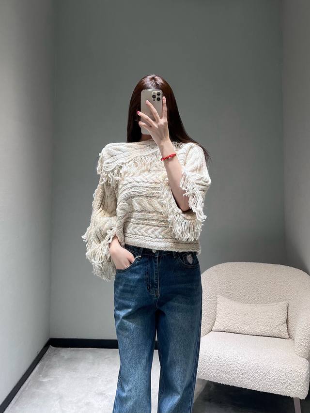 25 Autumn/Winter Limited Edition Premium New Arrival: Chunky Knit Fringe Sweater