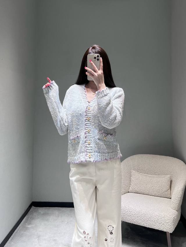 Chan*L 2026SS Early Spring Haute Couture New Collection Peter Pan Collar Wool Kn