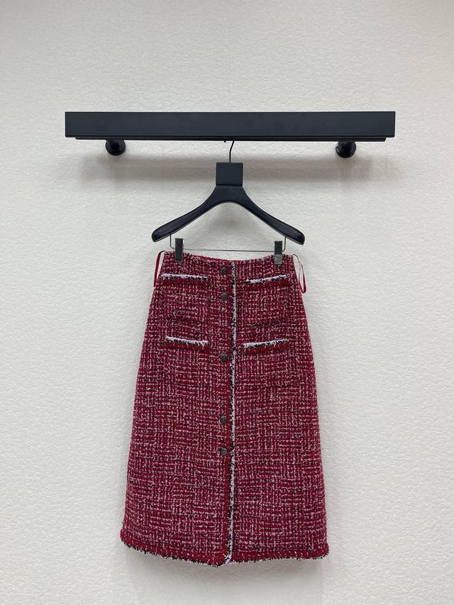 Chane*25 Autumn/Winter New Arrival: Chanel-Style High-Waisted Open-Front Woven D