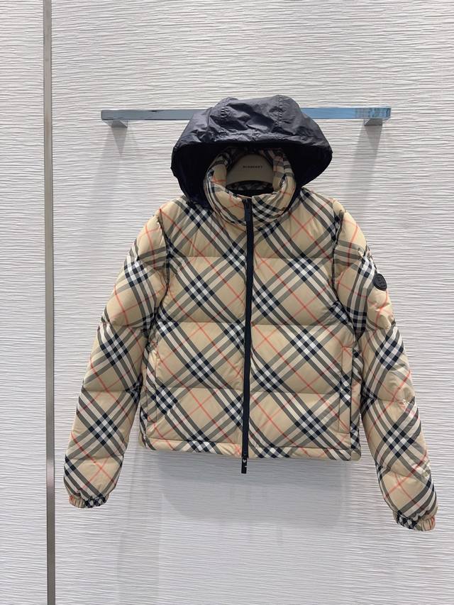 Burberr*2025Fw New down jacket with excellent overall warmth, unique design, cas