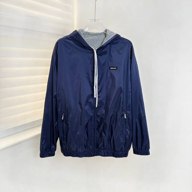 Reversible Hooded Jacket 25Ss Autumn/Winter New Arrival Size Sml Color Red Navy