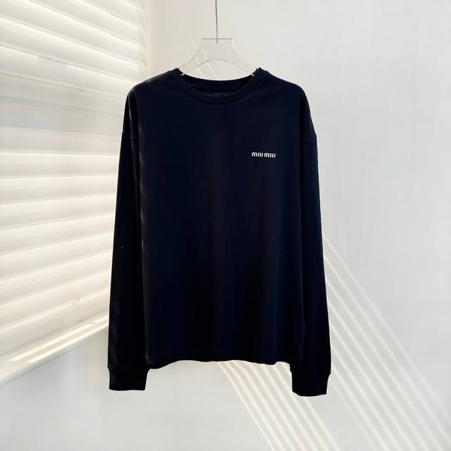 Plain Knit Long-Sleeve T-Shirt 25Ss Early Autumn New Arrival! Knit fabric is a