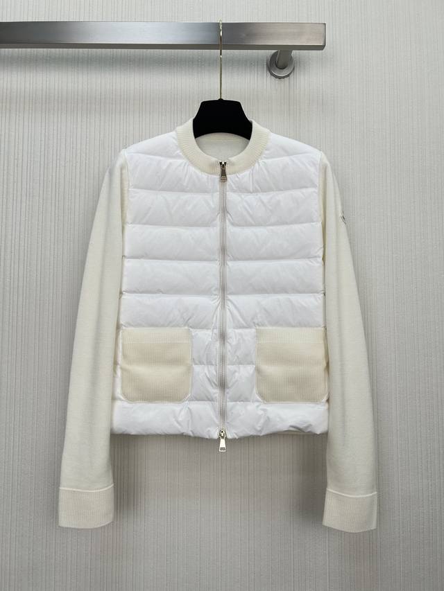 New Arrival! Moncle* Autumn/Winter New Knitted Patchwork Down Jacket! A must-ha